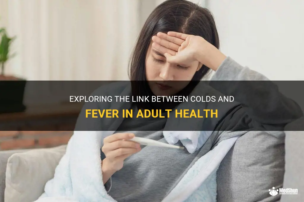 can a cold cause a fever in adults