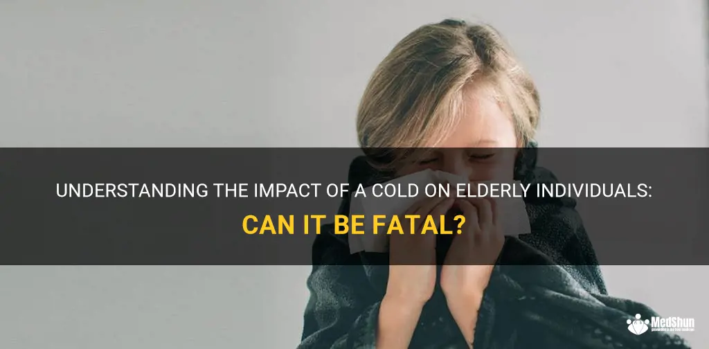 can a cold kill an elderly person