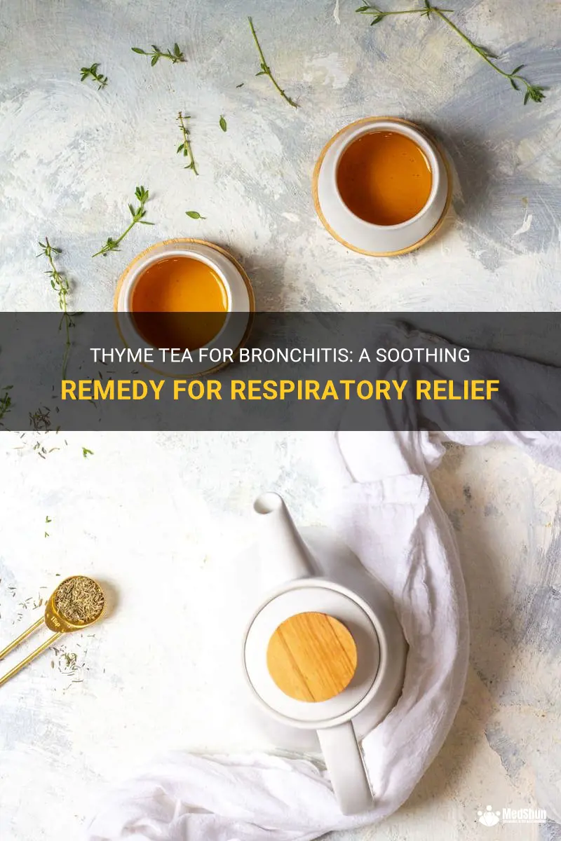 how to make thyme tea for bronchitis