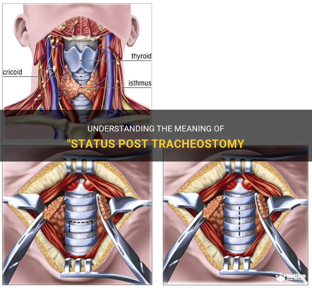 what does status post tracheostomy mean