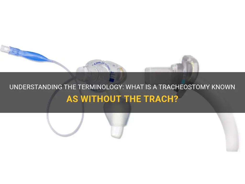 what is a tracheostomy called without the trach