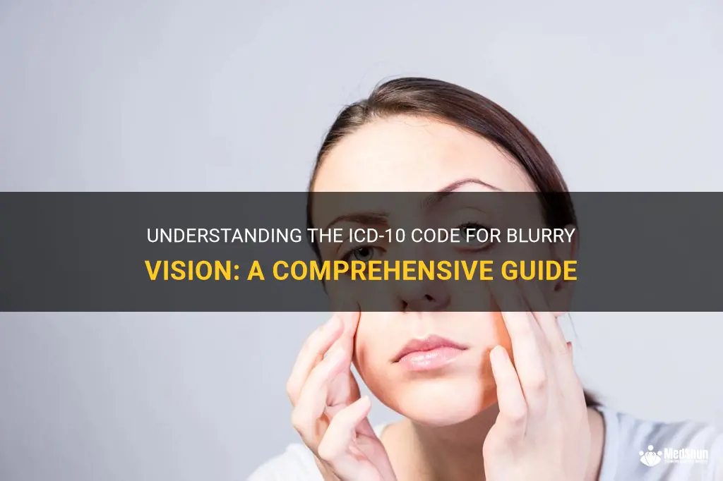 what is the icd 10 code for blurry vision