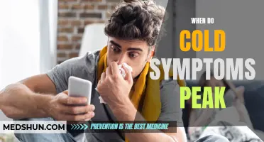 Understanding the Timing of Cold Symptoms: When Do They Peak?
